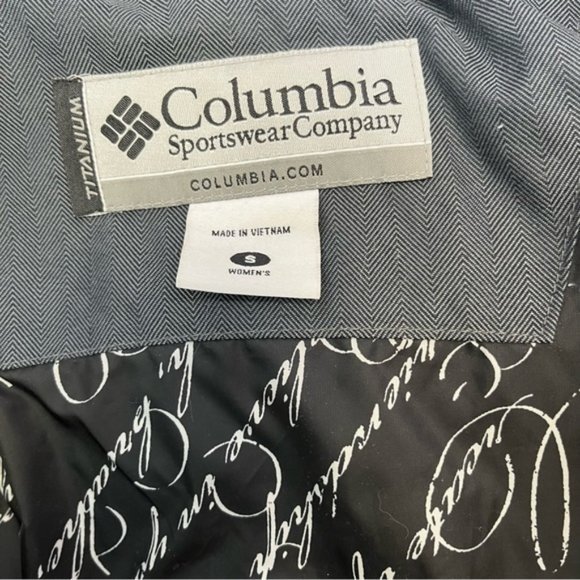 Columbia Omni-Shield Women's Long Down Puffer Gray Removable Hood Size Small - Picture 9 of 11